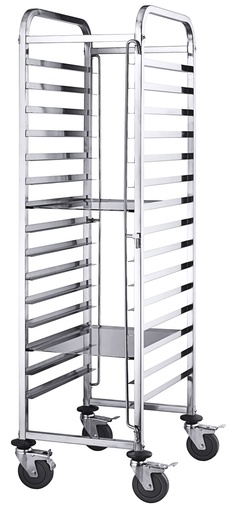 [CTO-8102/015] Tablettwagen Contacto 60x40cm aus Edelstahl