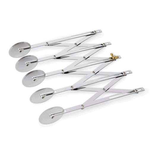 Teigschneider mit justierbarer Schnittbreite