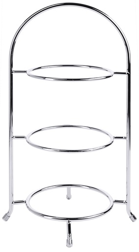 Teller-Etageren verchromt 3-stufig
