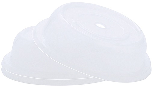 [CTO-6441/210] Tellercloche Contacto transparent-weiß aus Polypropylen