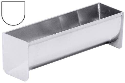 [CTO-680/135] Portionsdachrinne/Terrinenform aus Edelstahl  13,5x4x4,5cm