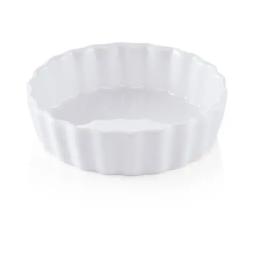 Backform - Set  Ø 10 cm, aus weißem Porzellan