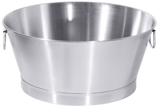Wanne / Fettschüssel rund aus Edelstahl 18/10