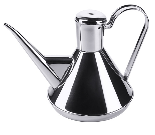 Ölkannen mit Scharnierdeckel aus Edelstahl 18/10