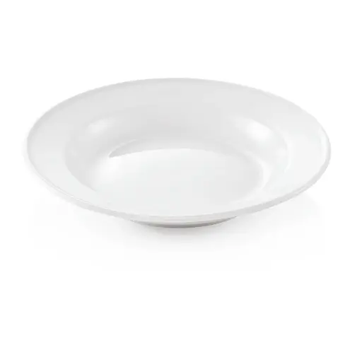 [WAS-4930230] Teller tief Ø 23 cm mit Randverstärkung aus Porzellan