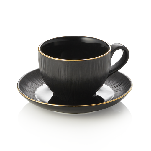 [WAS-4851720] Cappuccino-Tasse mit Untertasse MAYA KURO Werner a Schulz 0,2L