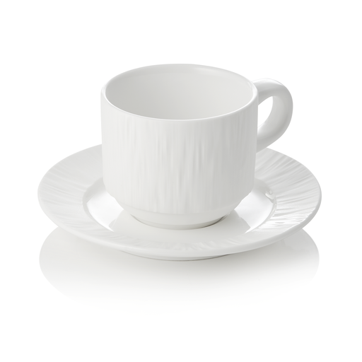 [WAS-4850724] Obertasse mit Untertasse MAYA SHIRO WAS Germany 0,24L